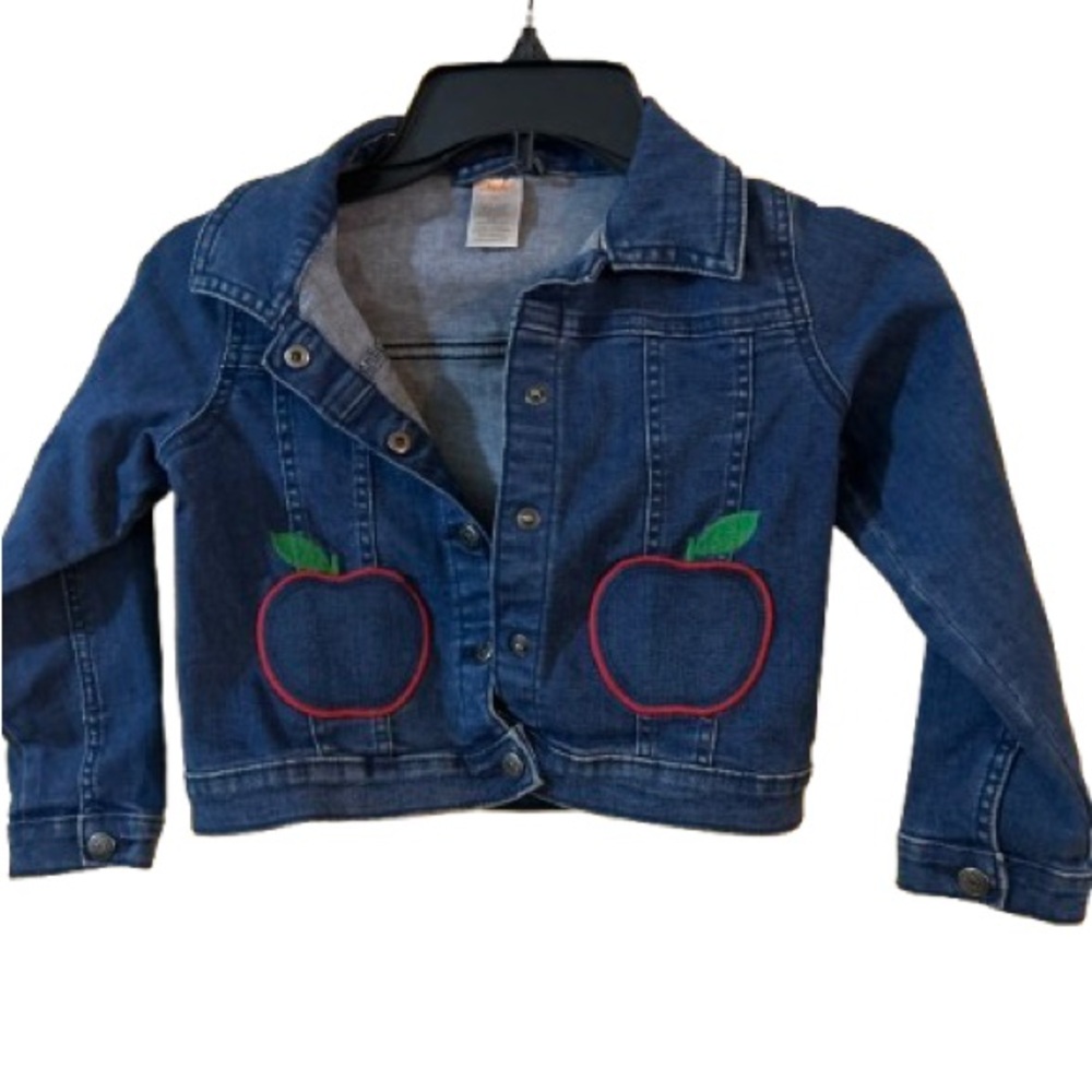Gymboree Denim Jacket with Apple Design